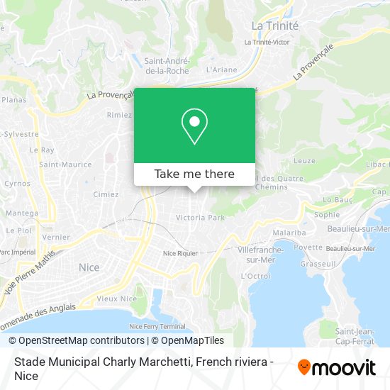Stade Municipal Charly Marchetti map