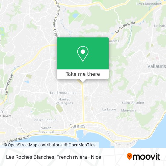 Les Roches Blanches map