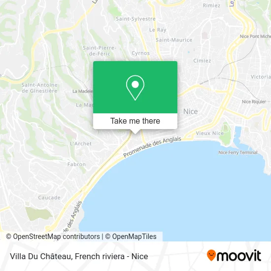 Villa Du Château map