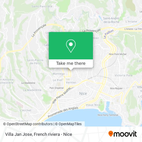 Villa Jan Jose map