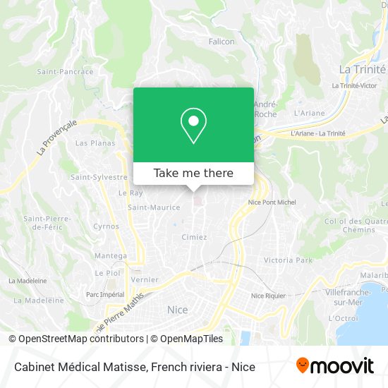 Cabinet Médical Matisse map