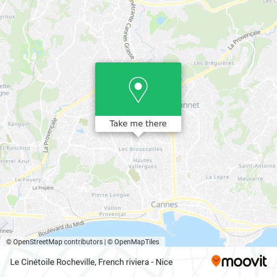 Le Cinétoile Rocheville map