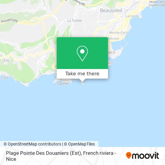 Plage Pointe Des Douaniers (Est) map