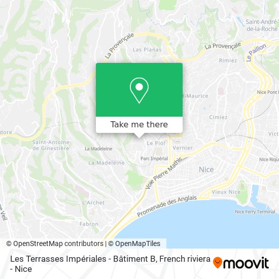 Les Terrasses Impériales - Bâtiment B map