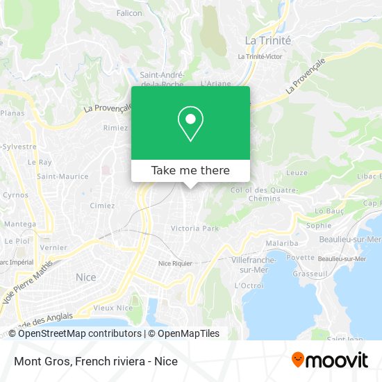 Mont Gros map
