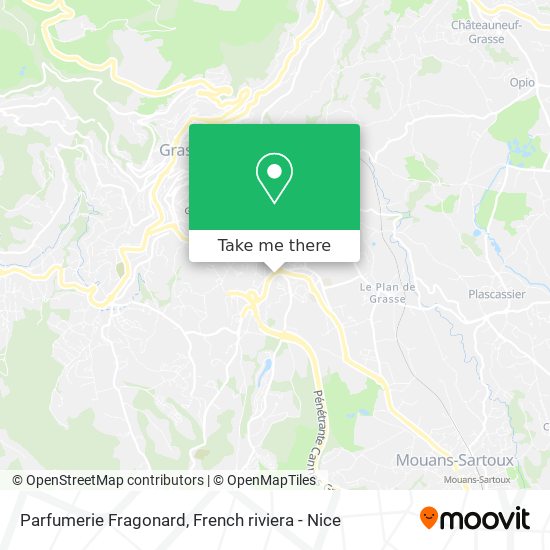 Mapa Parfumerie Fragonard