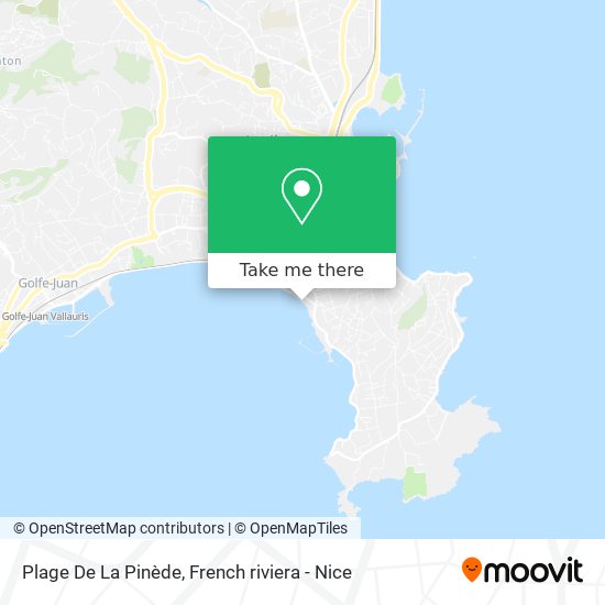Plage De La Pinède map