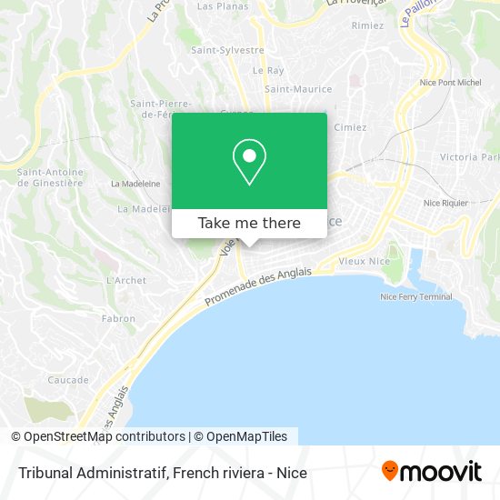 Mapa Tribunal Administratif