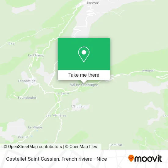 Castellet Saint Cassien map