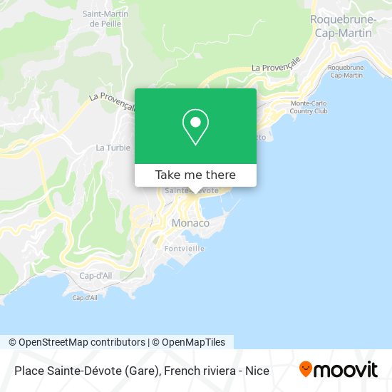 Place Sainte-Dévote (Gare) map