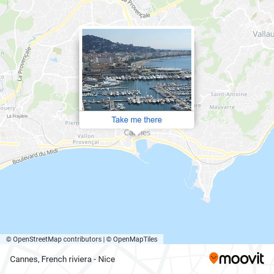 Mapa Cannes