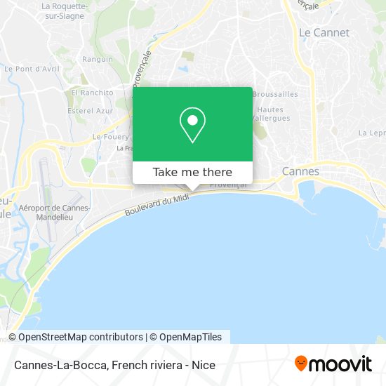 Cannes-La-Bocca map