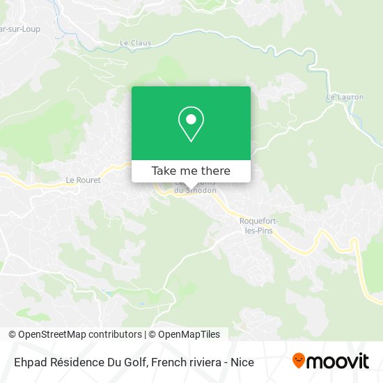 Ehpad Résidence Du Golf map