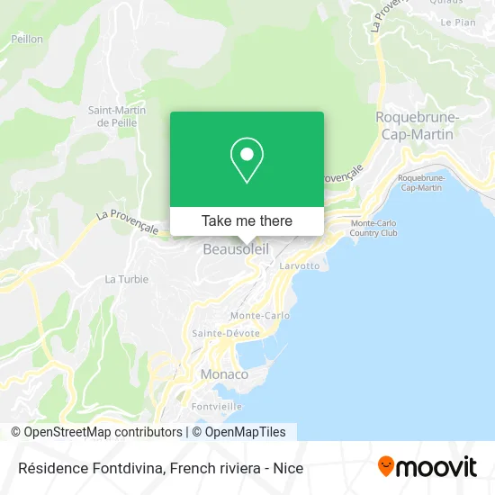 Résidence Fontdivina map