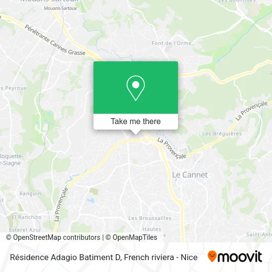 Résidence Adagio Batiment D map