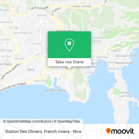 Mapa Station Des Oliviers