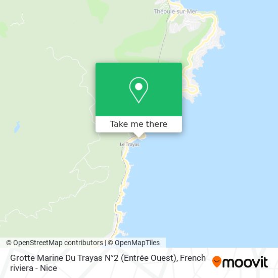 Grotte Marine Du Trayas N°2 (Entrée Ouest) map