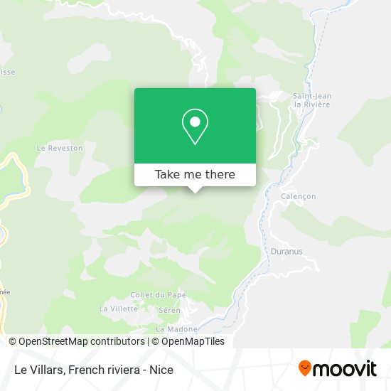 Le Villars map