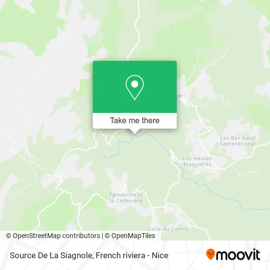 Source De La Siagnole map