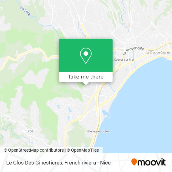 Le Clos Des Ginestières map