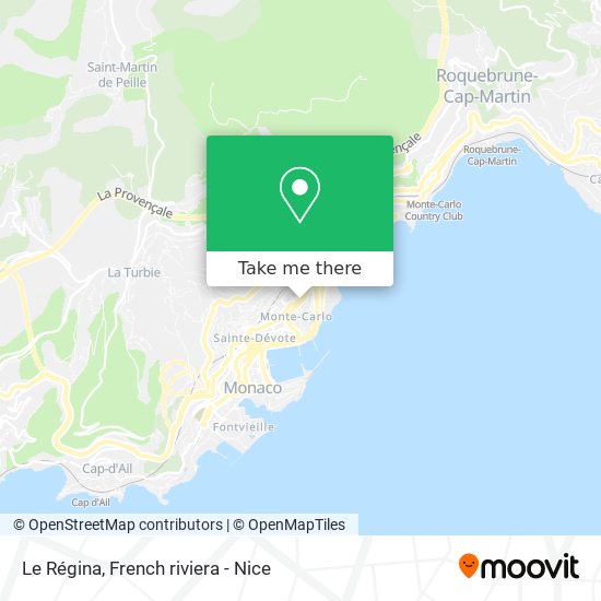 Le Régina map