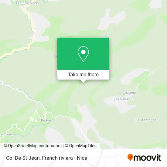 Col De St-Jean map