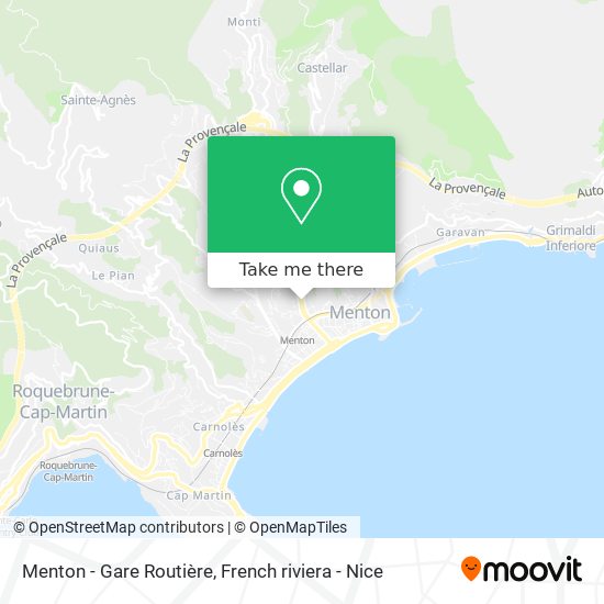 Menton - Gare Routière map