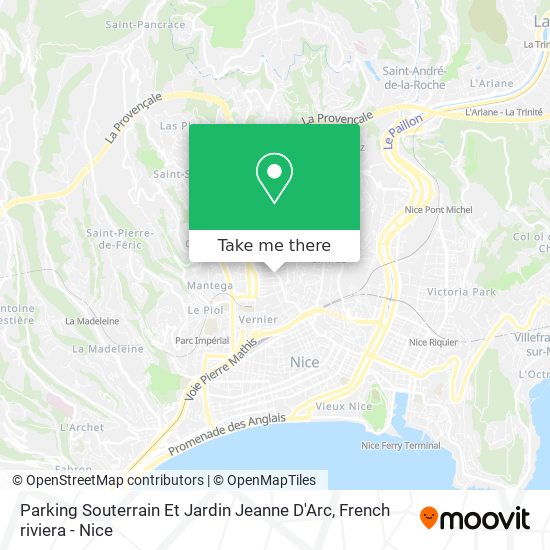 Mapa Parking Souterrain Et Jardin Jeanne D'Arc