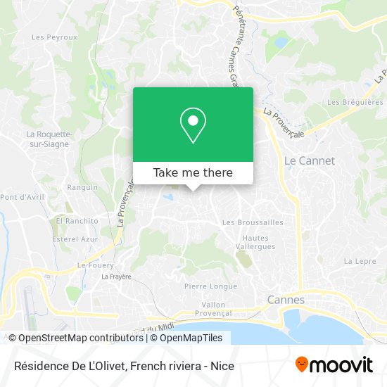 Résidence De L'Olivet map