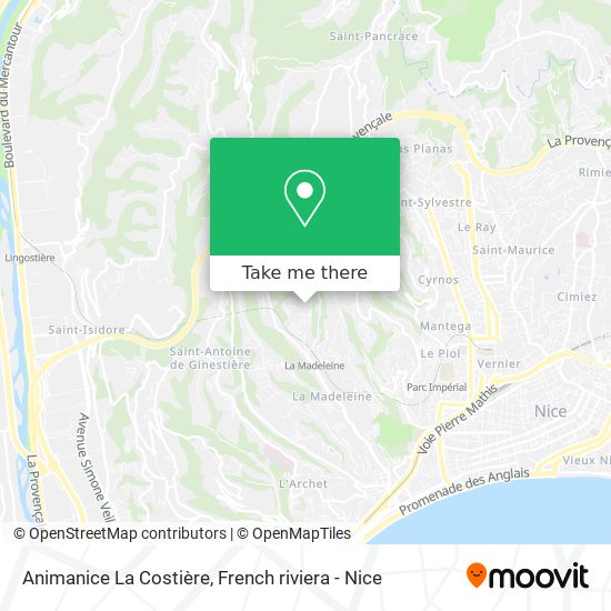 Animanice La Costière map