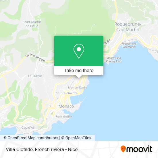 Villa Clotilde map