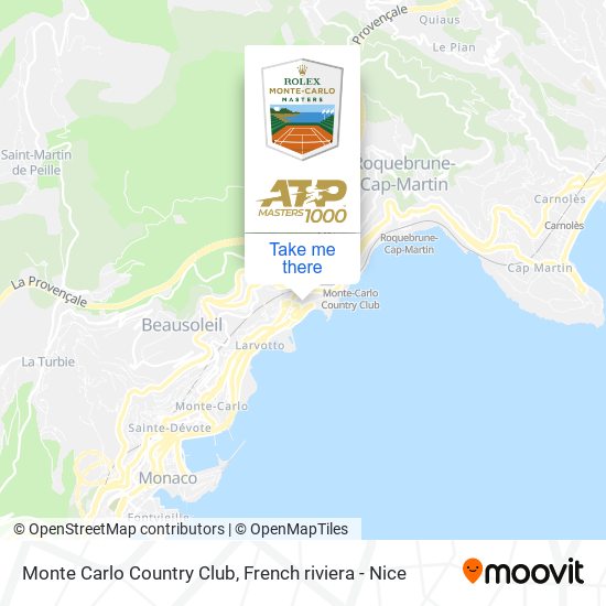 Monte Carlo Country Club map