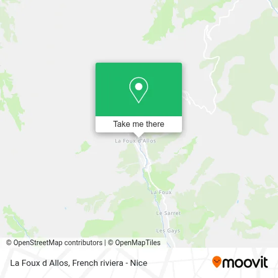 La Foux d Allos map