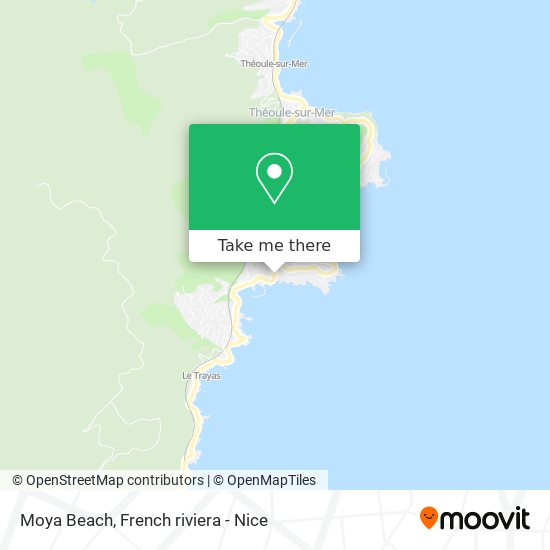 Moya Beach map