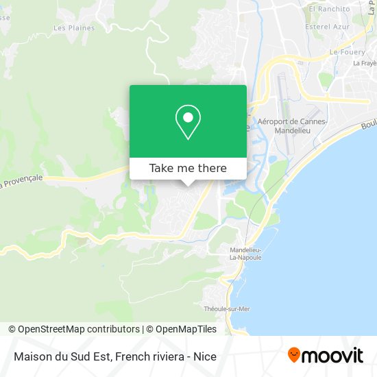 Maison du Sud Est map