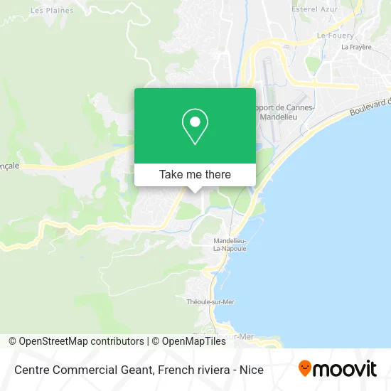 Centre Commercial Geant map