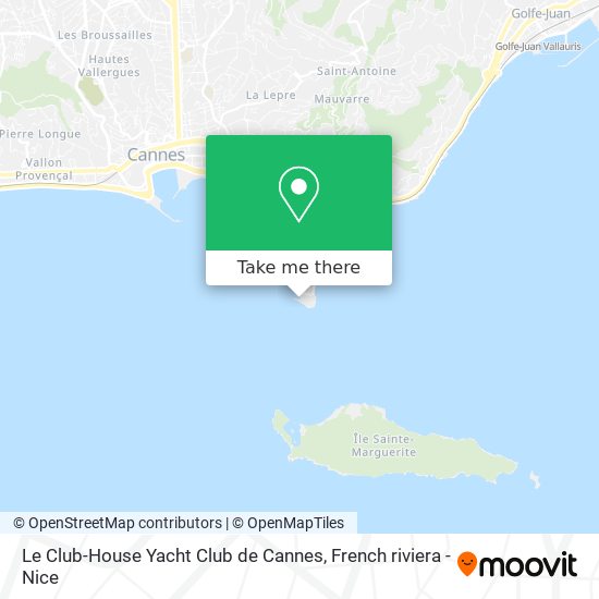 Le Club-House Yacht Club de Cannes map