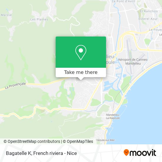 Mapa Bagatelle K