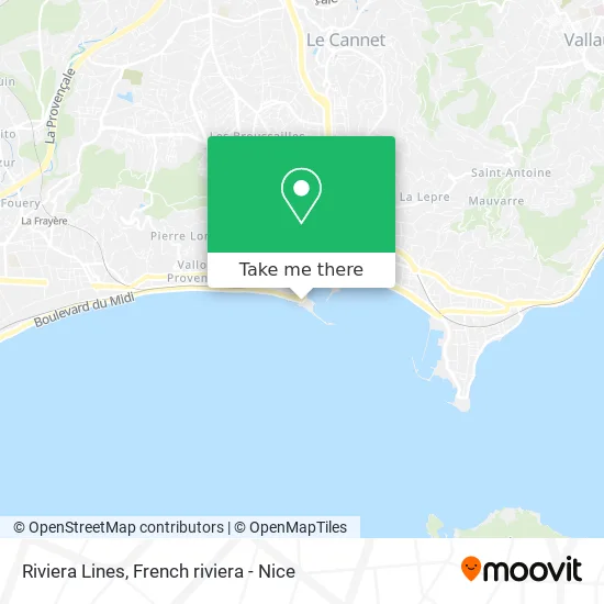 Riviera Lines map