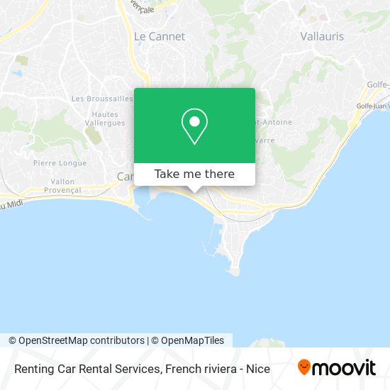 Renting Car Rental Services map