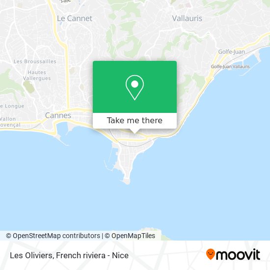 Les Oliviers map