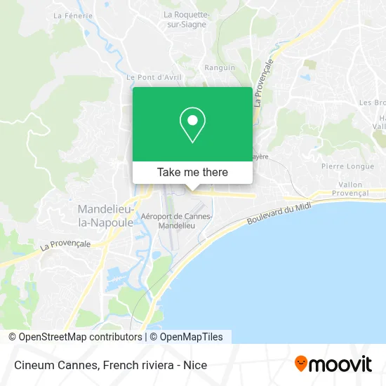 Cineum Cannes map