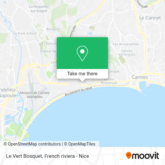 Le Vert Bosquet map
