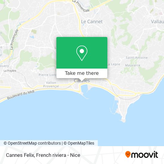 Mapa Cannes Felix