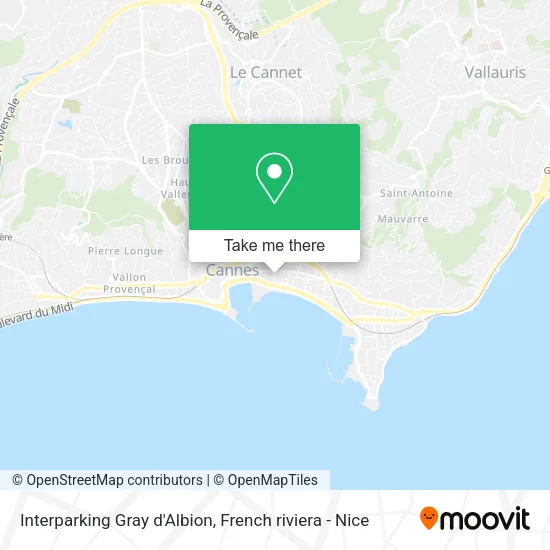 Interparking Gray d'Albion map
