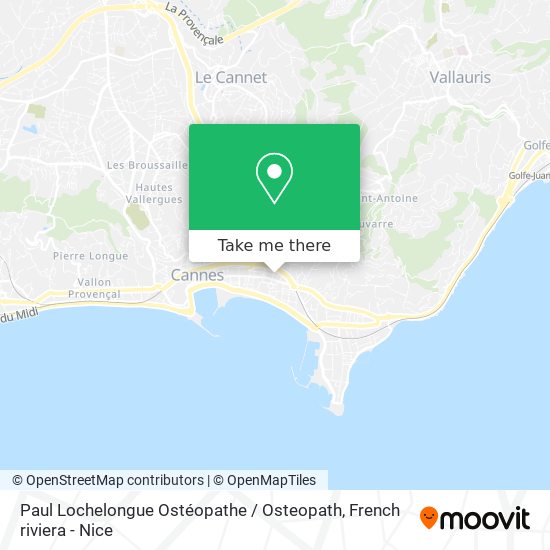 Paul Lochelongue Ostéopathe / Osteopath map