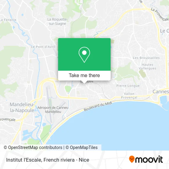 Institut l'Escale map