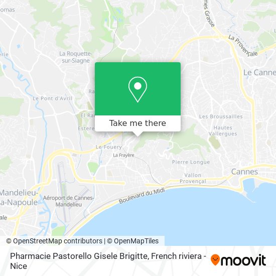 Mapa Pharmacie Pastorello Gisele Brigitte