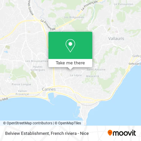 Belview Establishment map