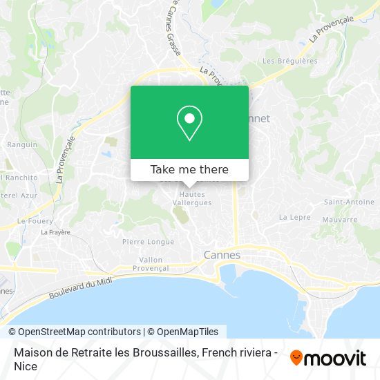 Mapa Maison de Retraite les Broussailles